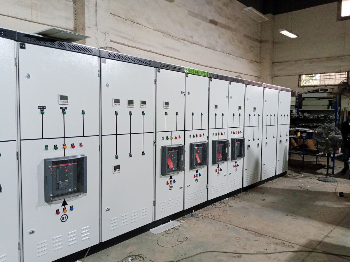 Substation switchgear panel line
